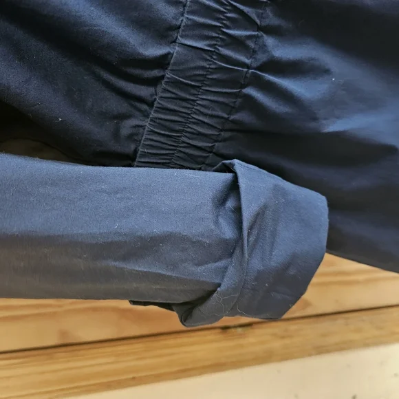 Zippered Michael Kors Blue Dress with Relaxed Fit and Rolled Sleeves Size M - Picture 11 of 11